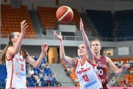 České basketbalistky podlehly v přípravě na domácí ME Lotyšsku o dva body