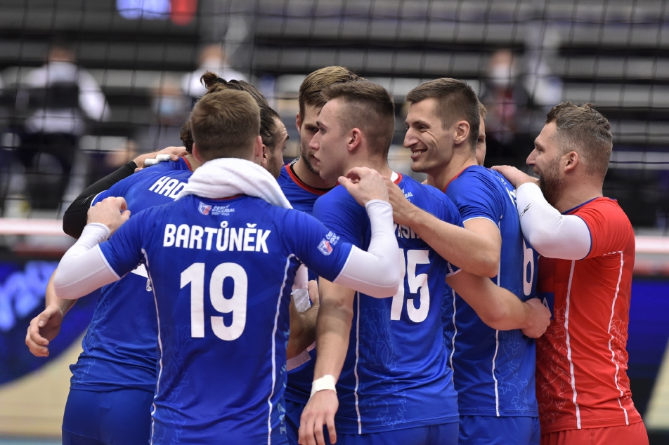 Task completed.  The volleyball players secured the Final Four of the European League – ČT sport – Czech Television with a win in Belgium