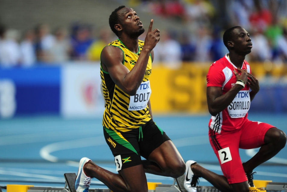 Созвездие Усейна болта. Usain Bolt in Moscow.