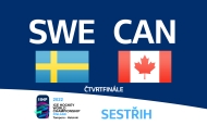 Sestřih čtvrtfinále Švédsko - Kanada