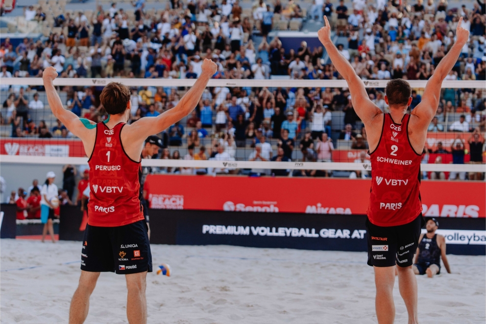 Perušič and Schweiner’s Victorious Match at Volleyball Championship, Plus Final Duel Against Brazilian Couple