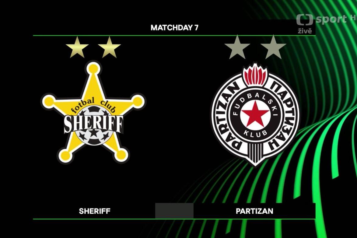 Sestřih utkání Šeriff Tiraspol - Partizan Bělehrad